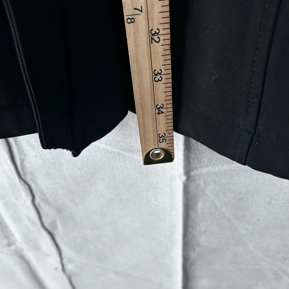 Sebby‎ Collection Black Water Resistant Windproof Belted Trench Coat Womens 1X